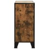 Úložná skříň rustikální hnědá 72 x 36 x 82 cm kov a MDF 335911