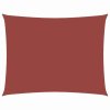 Plachta proti slunci z oxfordské látky obdélník 4x6 m cihlová 42309