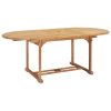 Rozkládací zahradní stůl (150–200) x 100 x 75 cm masivní teak 44675