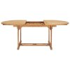 Rozkládací zahradní stůl (150–200) x 100 x 75 cm masivní teak 44675