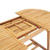 Rozkládací zahradní stůl (150–200) x 100 x 75 cm masivní teak 44675