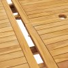 Rozkládací zahradní stůl (150–200) x 100 x 75 cm masivní teak 44675