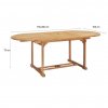 Rozkládací zahradní stůl (150–200) x 100 x 75 cm masivní teak 44675