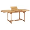 Rozkládací zahradní stůl (150–200) x 100 x 75 cm masivní teak 44675