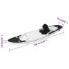 Nafukovací SUP paddleboard s příslušenstvím černý 330x76x10 cm 93388