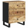 Noční stolek 50x33x62 cm masivní mangovník a kompozitní dřevo 350660