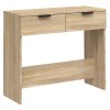 Konzolový stolek dub sonoma 90 x 36 x 75 cm kompozitní dřevo 811334