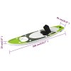 Nafukovací SUP paddleboard a příslušenství zelený 360x81x10 cm 93391
