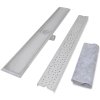 Rovný sprchový odtokový žlab 2ks Bubble 1030x140mm nerez. ocel 275970