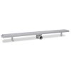 Rovný sprchový odtokový žlab 2ks Bubble 1030x140mm nerez. ocel 275970