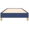 Rám postele bez matrací modrá 90x200 cm textil 346792