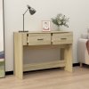 Konzolový stolek dub sonoma 100 x 39 x 75 cm kompozitní dřevo 816779