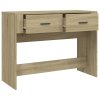 Konzolový stolek dub sonoma 100 x 39 x 75 cm kompozitní dřevo 816779