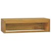 Nástěnná koupelnová skříňka 110 x 45 x 30 cm masivní teak 338228