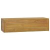 Nástěnná koupelnová skříňka 110 x 45 x 30 cm masivní teak 338228