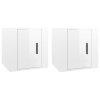 Nástěnné TV skříňky 2 ks bílé s vysokým leskem 40x34,5x40 cm 816645