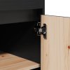 Skříň highboard černá 60 x 40 x 116,5 cm masivní borové dřevo 814538