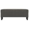 Lavice tmavě šedá 100 x 35 x 41 cm samet 349422