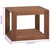 Nástěnná koupelnová skříňka 45 x 45 x 35 cm masivní teak 338233