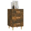 Noční stolek kouřový dub 40 x 40 x 66 cm kompozitní dřevo 817321