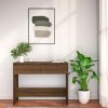 Konzolový stolek hnědý dub 100 x 35 x 76,5 cm kompozitní dřevo 813037