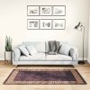 Koberec pratelný 80 x 150 cm černý a zlatý protiskluzový 337928