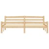 Rám postele masivní borové dřevo 180 x 200 cm 322066