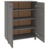 Botník HAMAR světle šedý 85 x 40 x 108 cm masivní borovice 340519