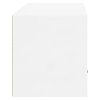 Nástěnný botník bílý s leskem 70 x 35 x 38 cm kompozitní dřevo 821014