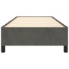 Rám postele bez matrace tmavě šedý 90 x 200 cm samet 347301