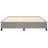 Rám postele bez matrace světle šedý 180 x 200 cm samet 347336