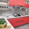 Samolepící tapety na nábytek 2 ks červené 500 x 90 cm PVC 3059653