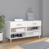 Botník bílý 102 x 35 x 55 cm kompozitní dřevo 812816