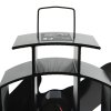 Teplem poháněný ventilátor na kamna 2 lopatky černý 51235