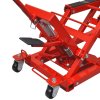 Hydraulický zvedák na motorku / čtyřkolku, 680 kg, červený 210321