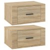 Nástěnné noční stolky 2 ks dub sonoma 50x36x25 cm 816847