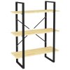 Knihovna se 3 policemi 80 x 30 x 105 cm masivní borovice 806532