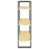Knihovna se 3 policemi 80 x 30 x 105 cm masivní borovice 806532