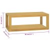 Nástěnná koupelnová skříňka 90 x 45 x 35 cm masivní teak 338235