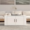 Konferenční stolek bílý s leskem 80x50x36 cm kompozitní dřevo 816514