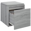 Úložný box se zásuvkou šedý sonoma 40,5 x 40 x 40 cm kompozit 820518