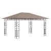 Altán s moskytiérou 4 x 3 x 2,73 m taupe 180 g/m² 312252