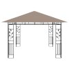 Altán s moskytiérou 4 x 3 x 2,73 m taupe 180 g/m² 312252