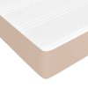 Taštičková matrace cappuccino 90 x 200 x 20 cm umělá kůže 347727