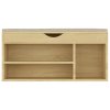 Lavice s botníkem a poduškou dub sonoma 104x30x49 cm kompozit 326753