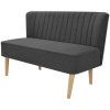 Pohovka textil 117 x 55,5 x 77 cm tmavě šedá 244071