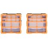 Organizéry s 12 zásuvkami 2 ks 26,5 x 16 x 26 cm 147581