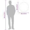 Nástěnné zrcadlo stříbrné Ø 60 cm kulaté 348177