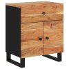 Noční stolek 50x33x60 cm masivní akácie a kompozitní dřevo 350669