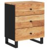 Noční stolek 50x33x62 cm masivní akácie a kompozitní dřevo 350661